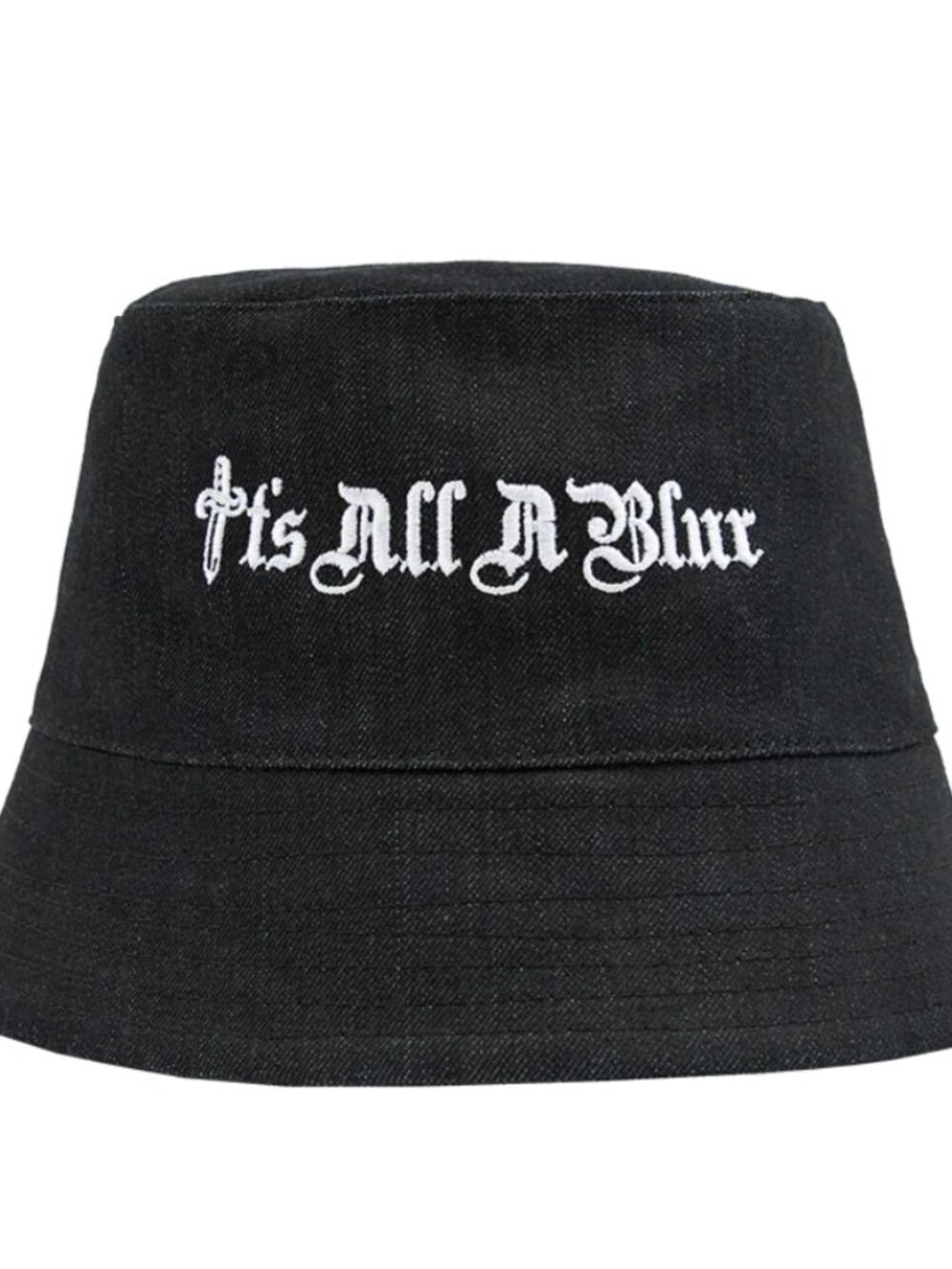 Black Denim Drake Bucket Hat